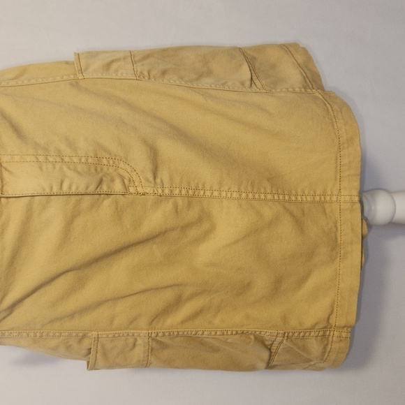 Wild Fable Khaki High Paper Bag Waist Pleated Back Zip Front Cargo Utility Skirt - Picture 3 of 11